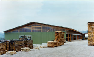 Drying shed of the sawmill Eurochêne