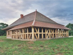 Timber framed house